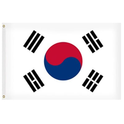 South Korea Flags