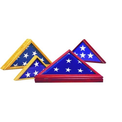 framed american flag with plaque