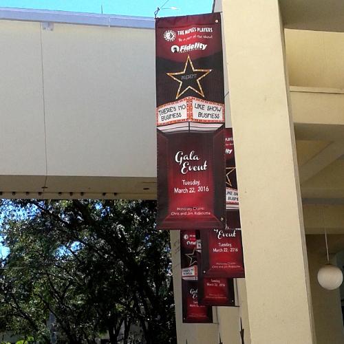 custom light pole banners