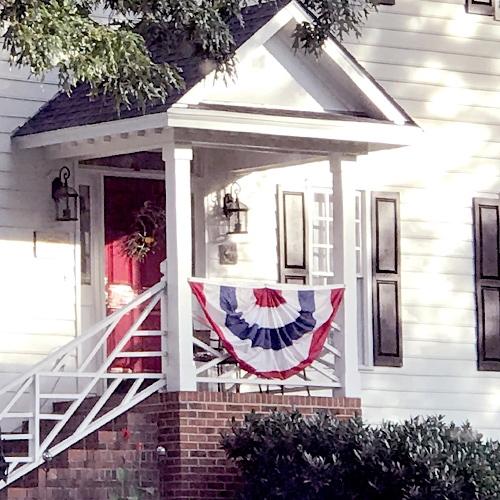Red, Blue and White Patriotic Fan