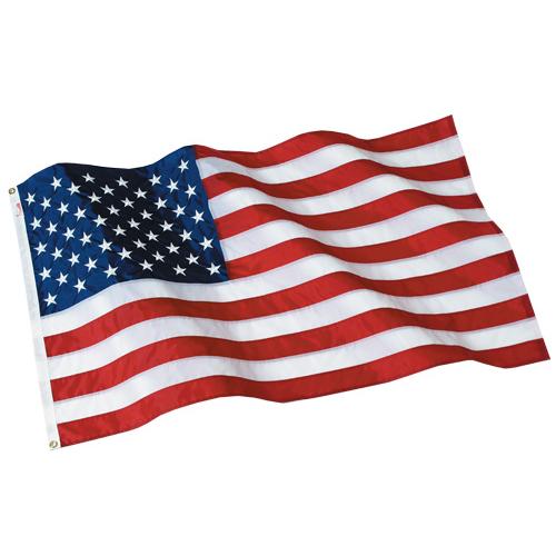 Nylon American Flag - Beacon® showing stars and stripes with vibrant red, white, and blue colors and visible grommets for hanging.