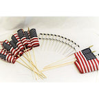 Small Grave Flag Holder with Flags