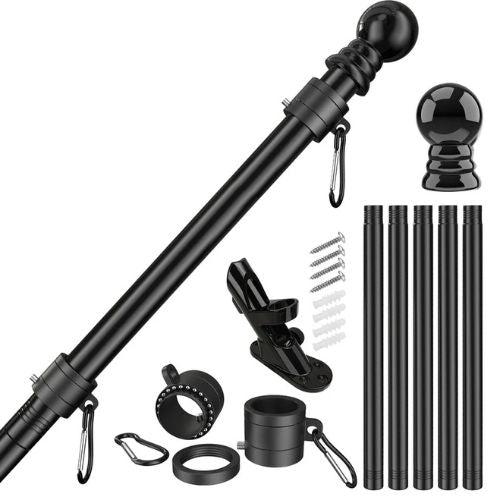 6 Foot Flagpole Kit with Wall Mount Bracket