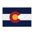 Colorado Flag with Pole Sleeve