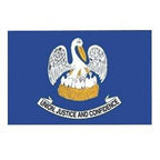 Louisiana Flag with Pole Sleeve