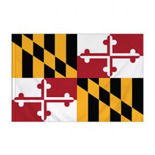 Maryland Flag with Pole Sleeve