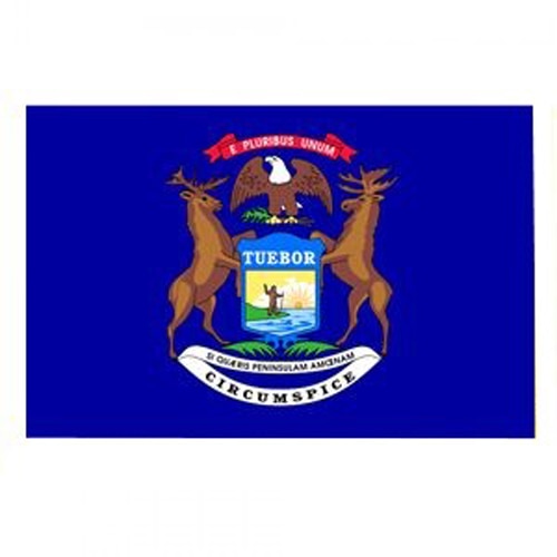 3' X 5' Nylon Michigan Flag Banner