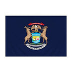 Michigan Flag with Pole Sleeve