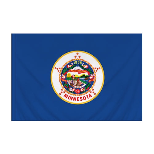 3' X 5' Nylon Minnesota Flag Banner