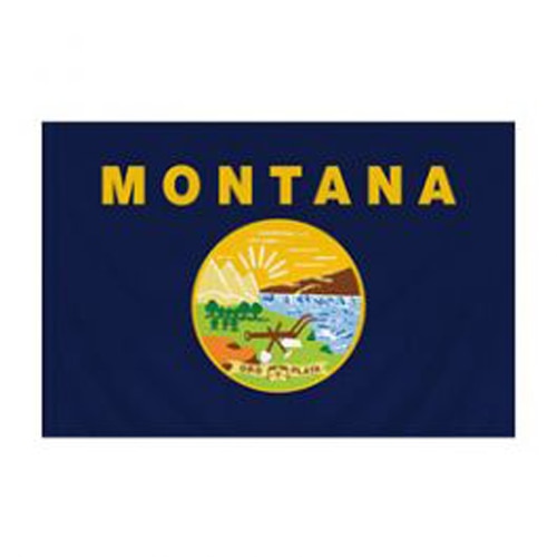 Montana Flag with Pole Sleeve