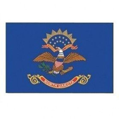 Nylon North Dakota Flag Banner