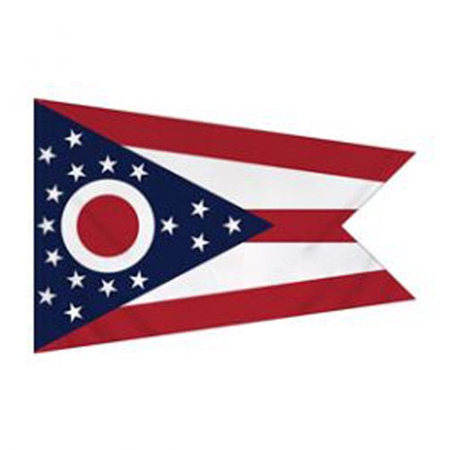 Ohio Flag with Pole Sleeve