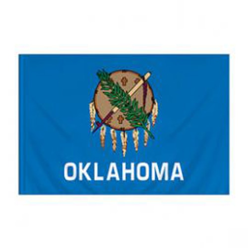 Oklahoma Flag with Pole Sleeve