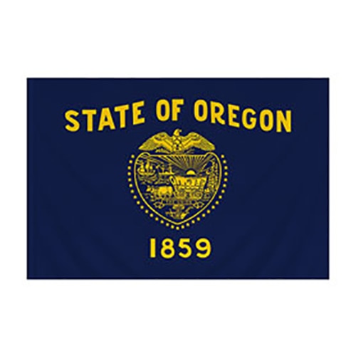 Oregon Flag with Pole Sleeve