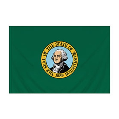 Washington Flag with Pole Sleeve