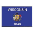 3' X 5' Nylon Wisconsin Flag Banner