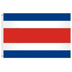 12X18" NYLON COSTA RICA FLAG