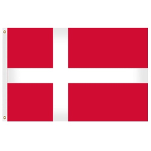 Denmark national flag with cross de