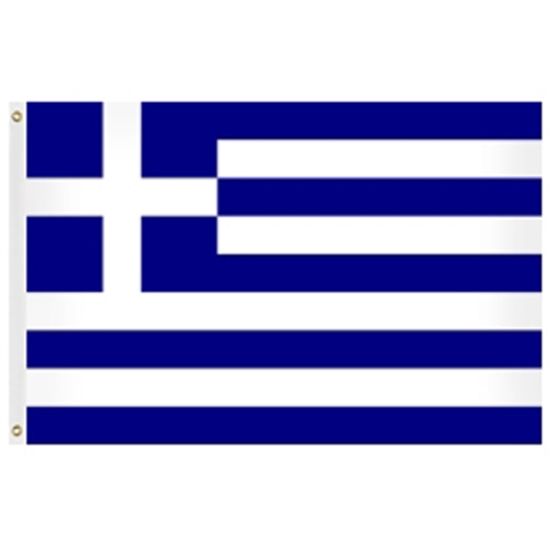 Greek flag blue and white stripes
