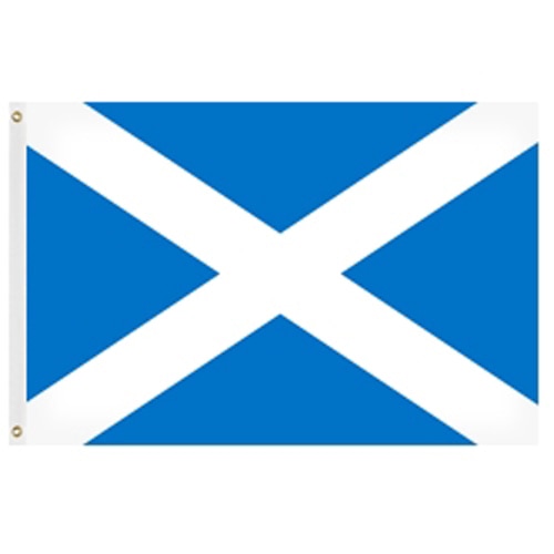 scottish flag with blue background