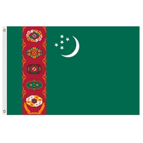 Turkmenistan national flag design
