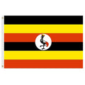 Uganda flag with crested crane