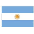 Argentina flag with sun symbol