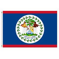 Belize flag featuring coat of arms
