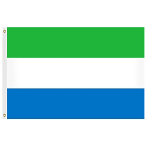 Sierra Leone flag horizontal stripe