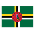 flag of Dominica with parrot