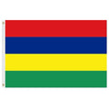 Mauritius flag red blue yellow gree