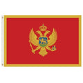 Montenegro flag with eagle emblem