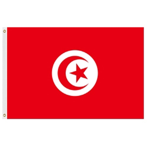 flag of Tunisia red background
