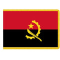 Flag of Angola red yellow black