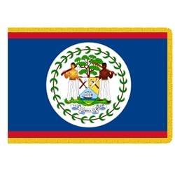 Belize national flag design with co