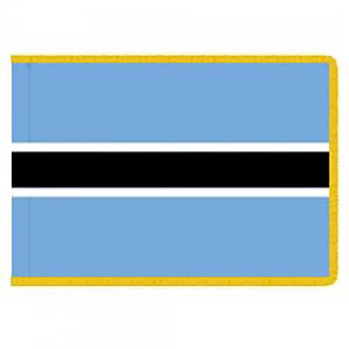Botswana flag with blue stripes