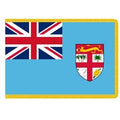 Fiji national flag with coat of arm