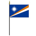 Marshall Islands flag on a pole