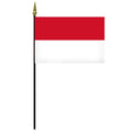 Indonesian flag with red and white