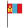 Mongolian flag with blue red design