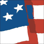 abstract flag pattern in red blue