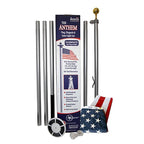 20' Aluminum Flagpole US Flag Set