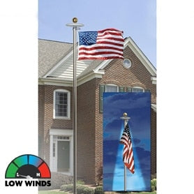20 foot Flagpole set