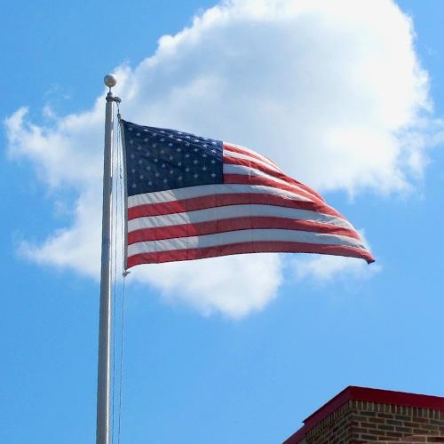 20' Tilting Shoe Base Aluminum Flagpole