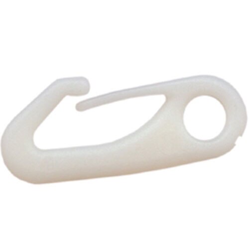white plastic safety pin