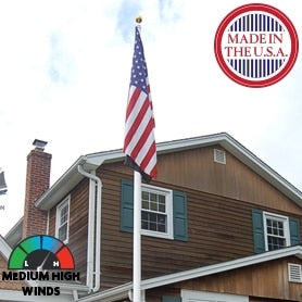 American Made Hinge Base Flagpole