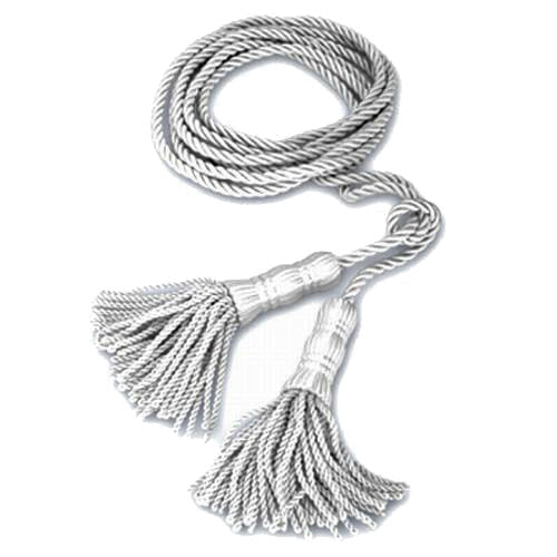 white rope with tassels
