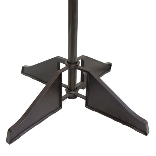 black microphone stand base