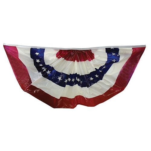 red white blue bunting decoration