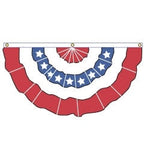 red white blue bunting decoration